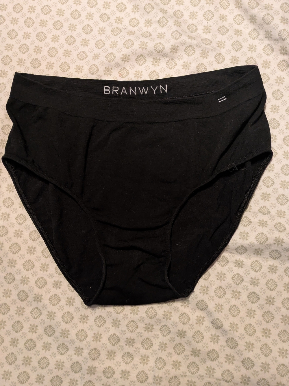 BRANWYN Black Cotton Briefs